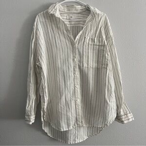 Banana Republic The Oversized Linen Shirt Size Medium